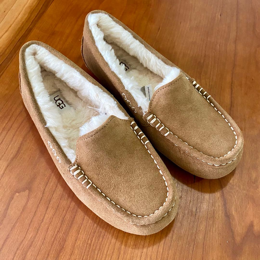 新品未使用UGG アンスレー チェスナット　モカシン スエード 25センチUS8