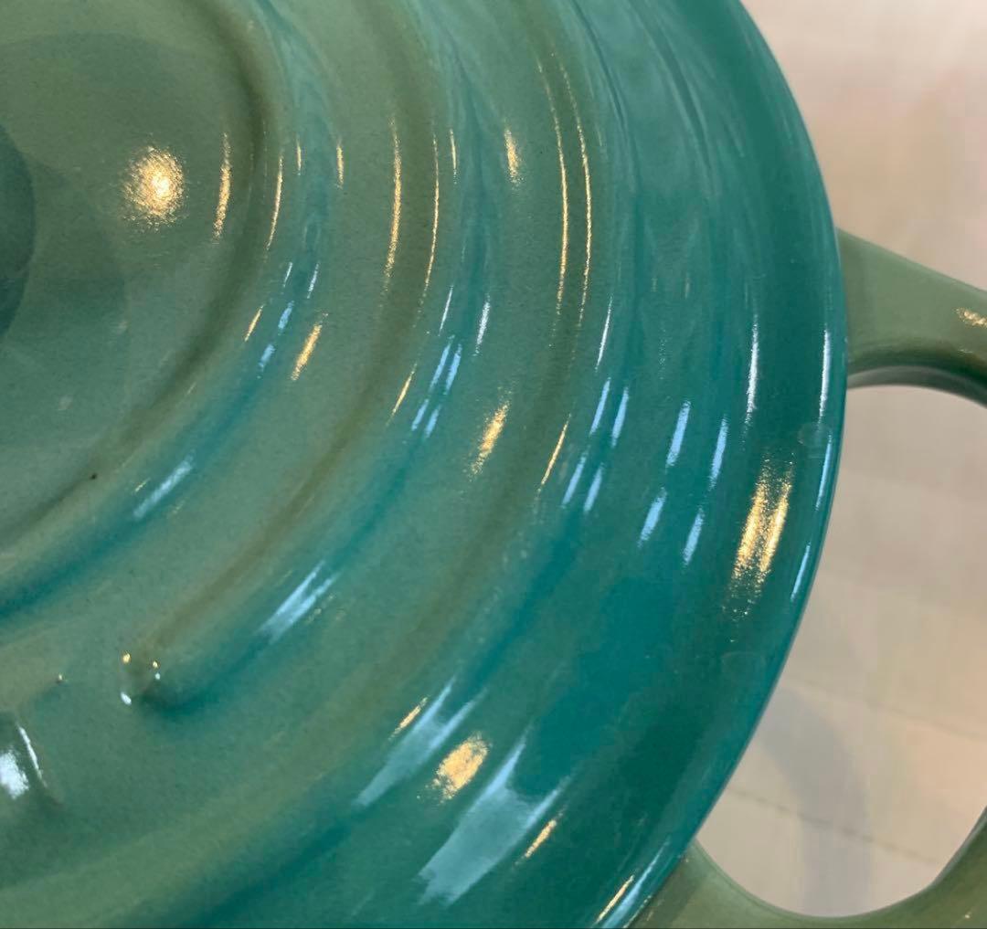 ル・クルーゼ　ココットロンド　14cm クールミント　離乳食　小鍋　インテリア