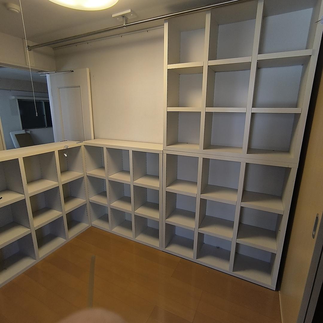 【2/20迄】110cm正方形 本棚 ナンバー③ 3つ星素材 250サイズ送料込