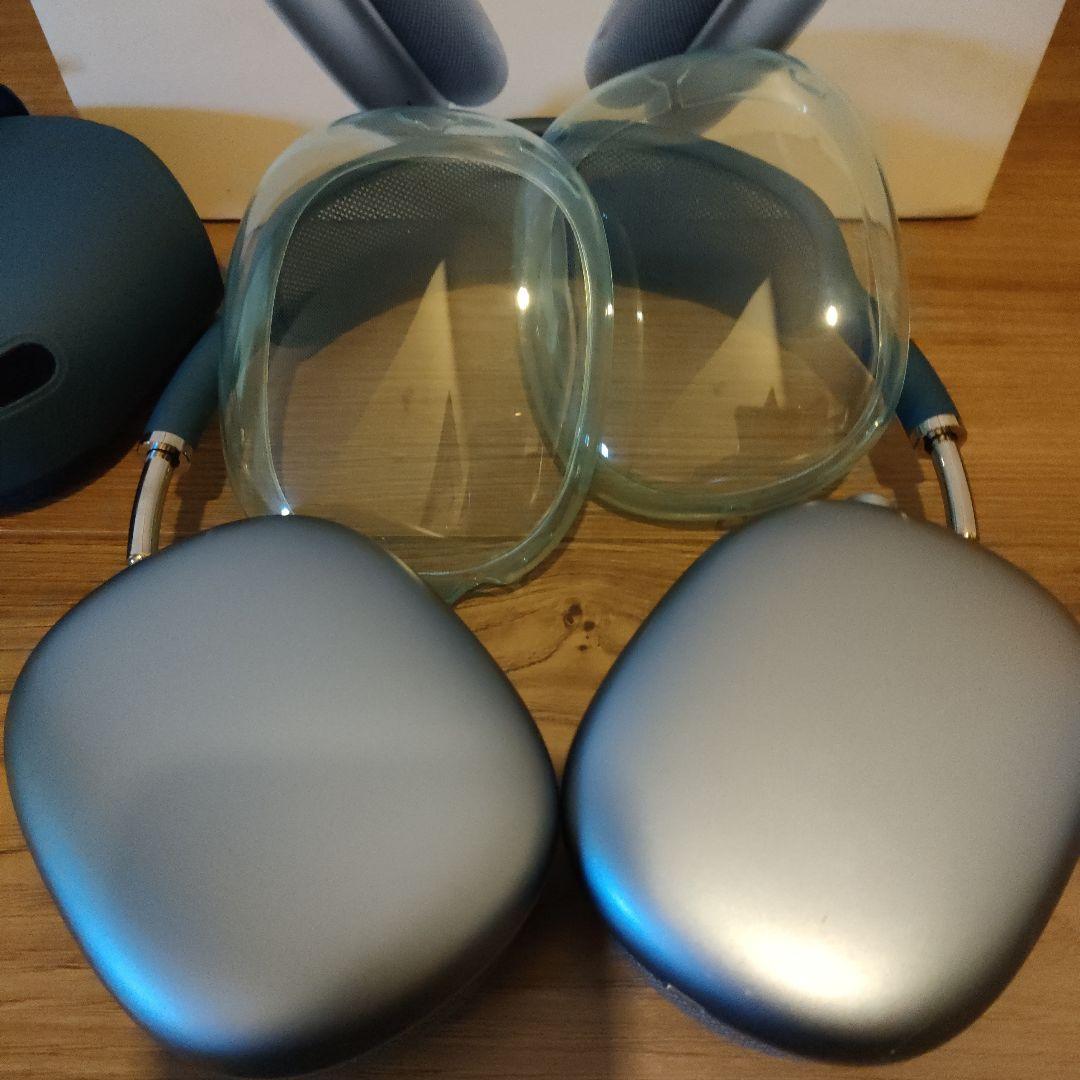 値下げ✨️正規品✨️AirPods Max ブルー 箱、ケーブル、カバー付