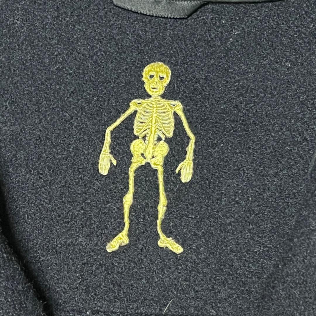 サックスフィフスアベニュー　ダッフルコート　ドクロ刺繍　フランス製　希少