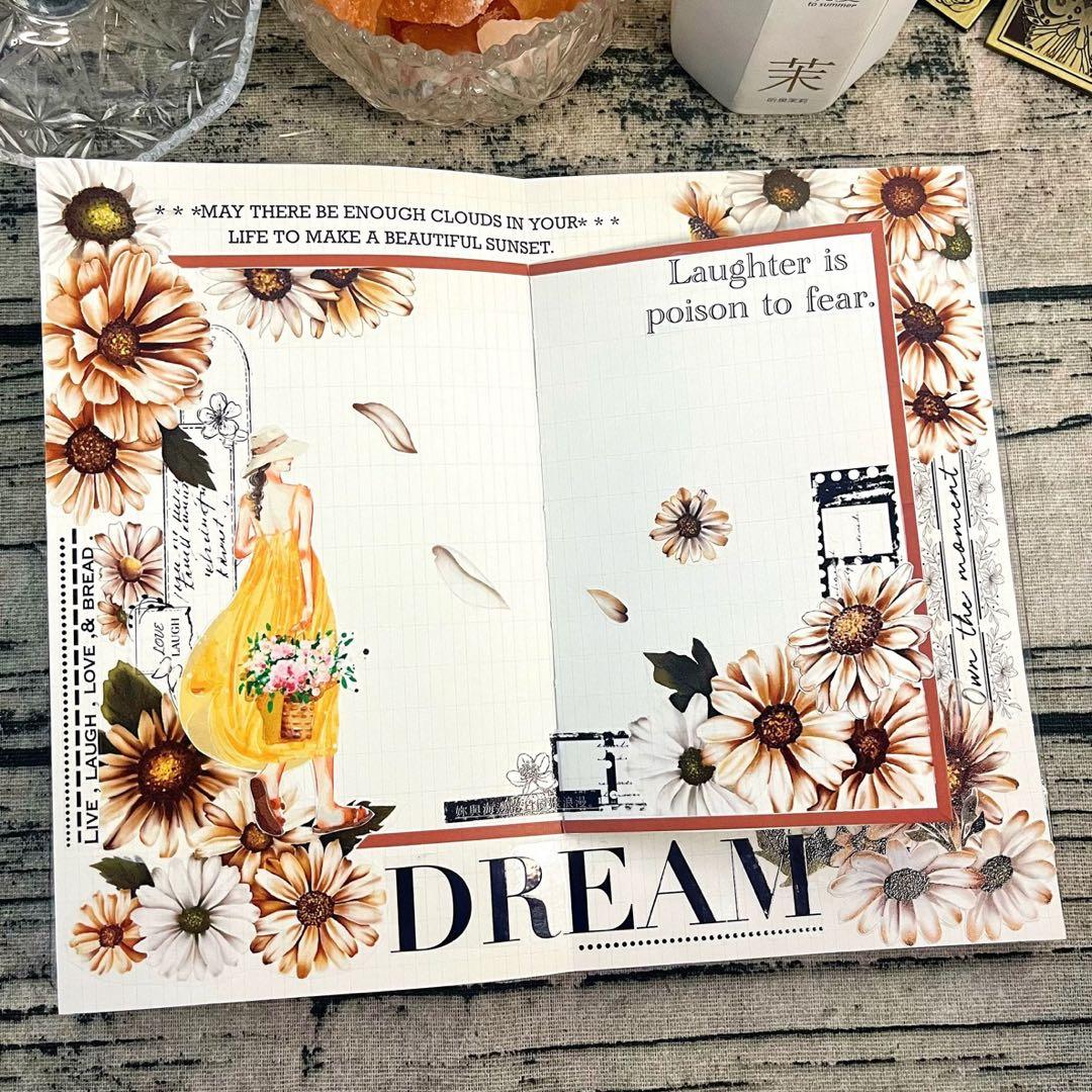 ⭐️SALE⭐️ 繁花文创《暮时菊》海外マスキングテープ　マステ 【2655】