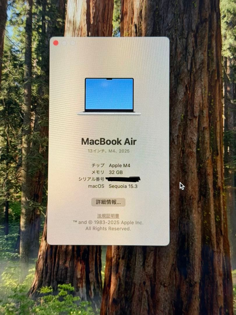 新品MacBook Air 2025 M4 32GB US