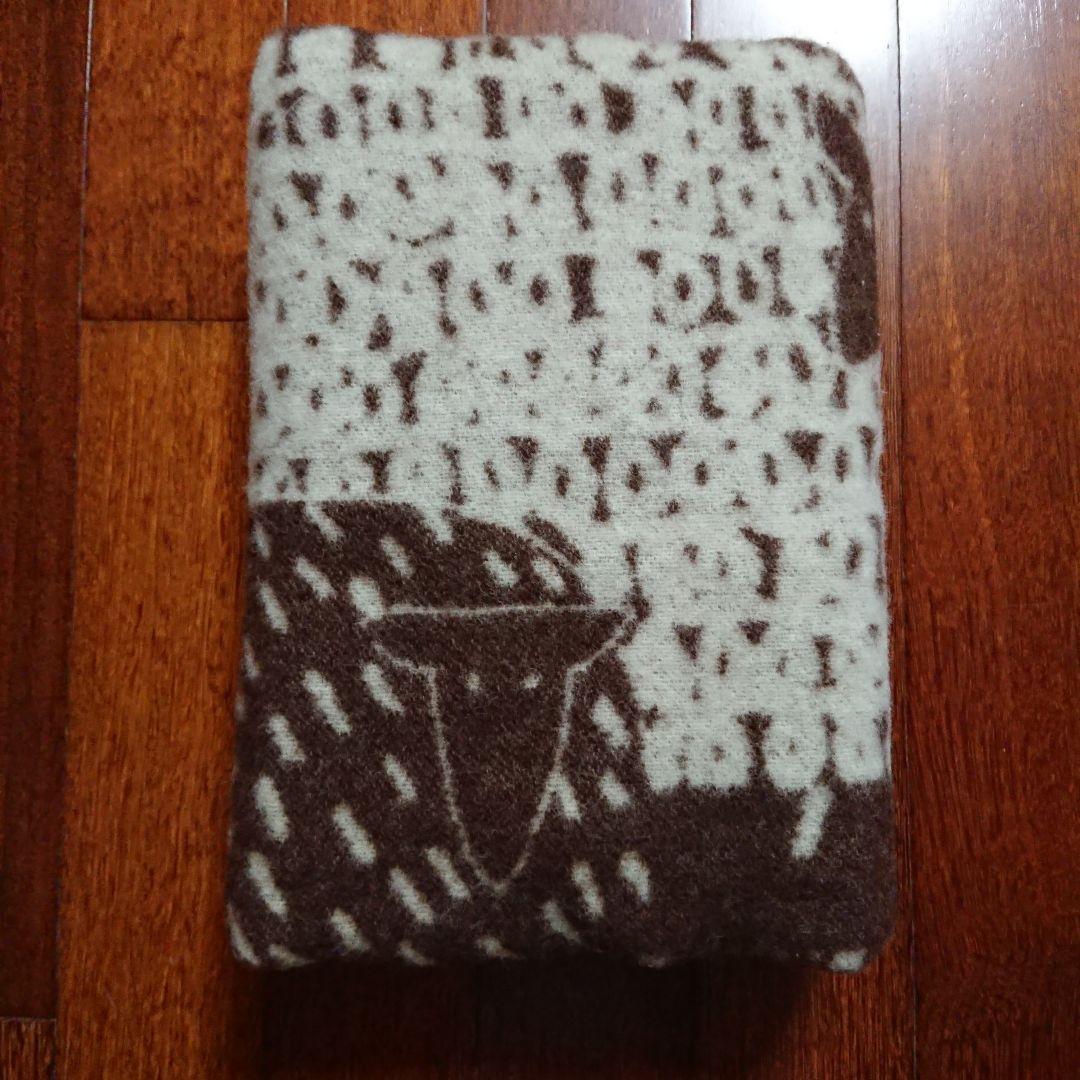 未使用 ラプアンカンクリ 鈴木マサル パカパート ウールブランケット ブラウン