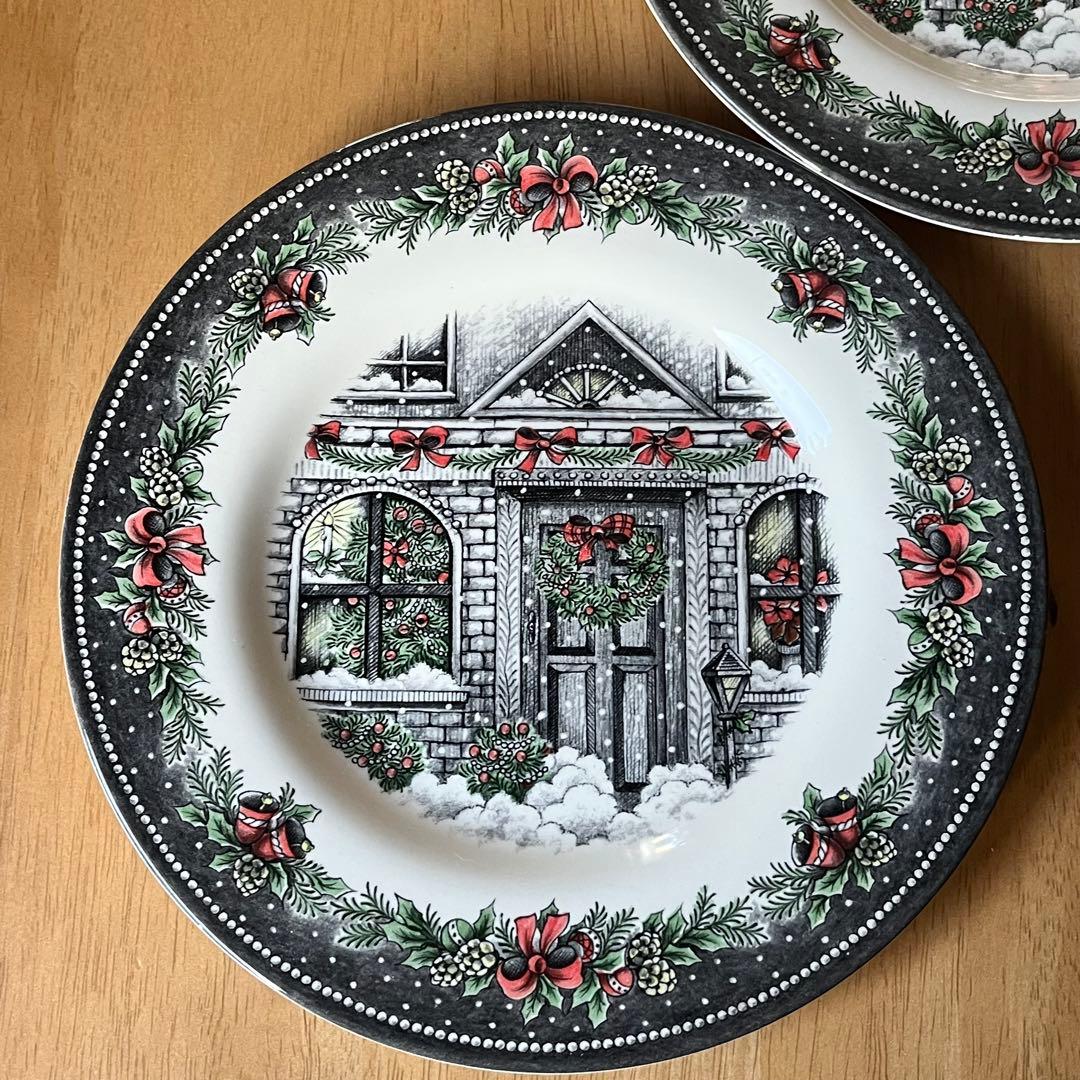 【美品】英国製　ロイヤルスタッフォード★Holly Night★ペアセット