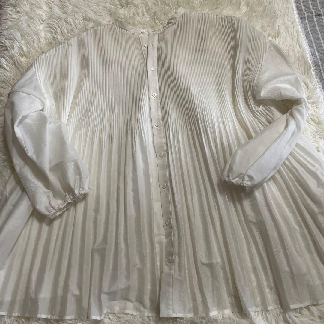 本日限定価格ビアズリーBEARDSLEY プリーツシャツ定価19800円