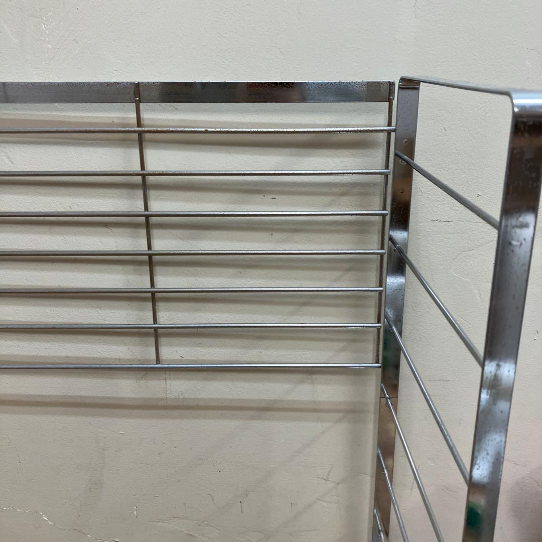 A-2 昭和レトロ ヴィンテージ アイアンラック 2段 シェルフ メタルフレーム