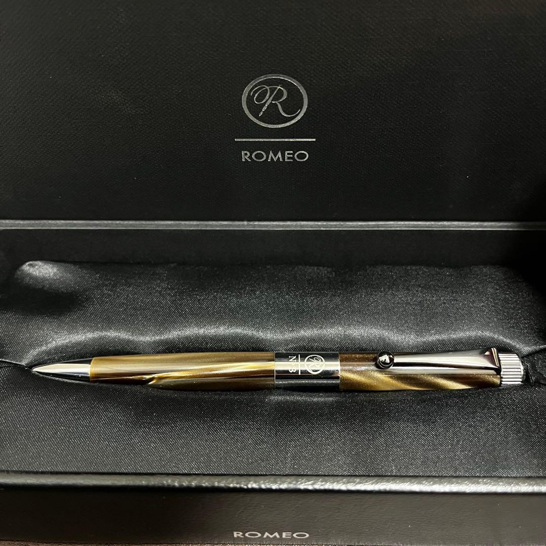 ROMEO No.3イタリアングレー細軸 ボールペン本体