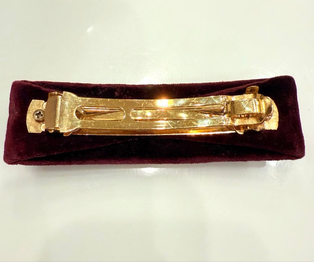 希少 フェラガモ ヴァラリボン ベロア バレッタ