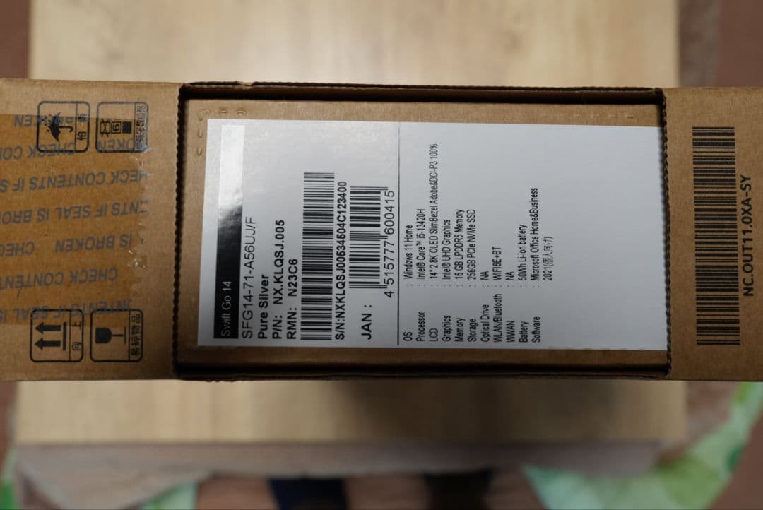 Acer Swift Go 14 ジャンク（Core i5/16GB/有機EL）