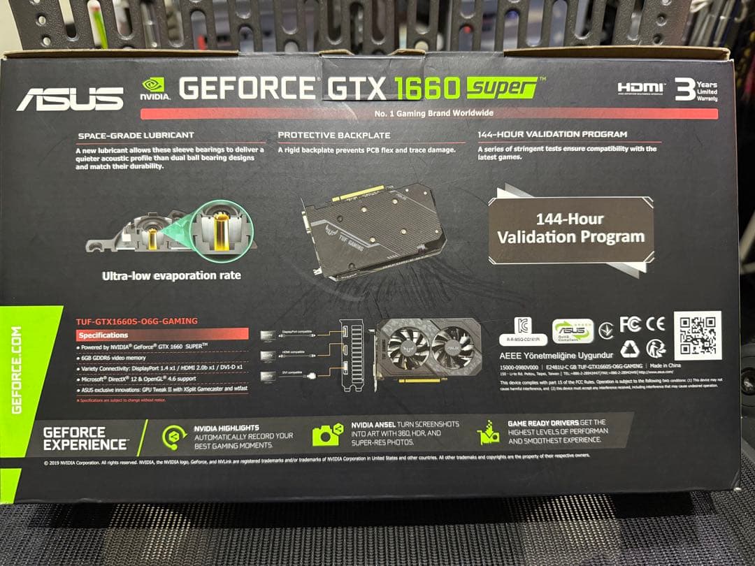 グラフィックボード・グラボ・ビデオカード ASUS NVIDIA GeForce GTX 1660 Super OC 6G