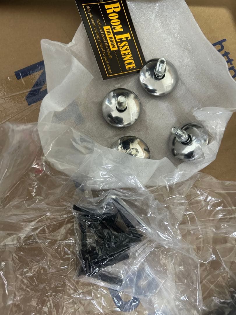 ブラウン ファブリック ソファ　ヴィンテージ　インダストリアル　ほぼ未使用