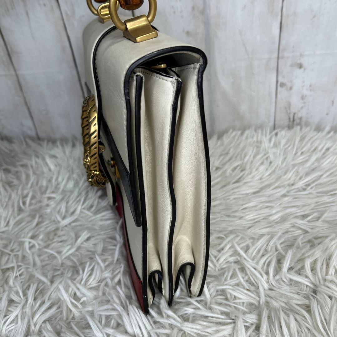 GUCCI バンブー ディオニュソス ミディアム ハンドバッグ　レザー
