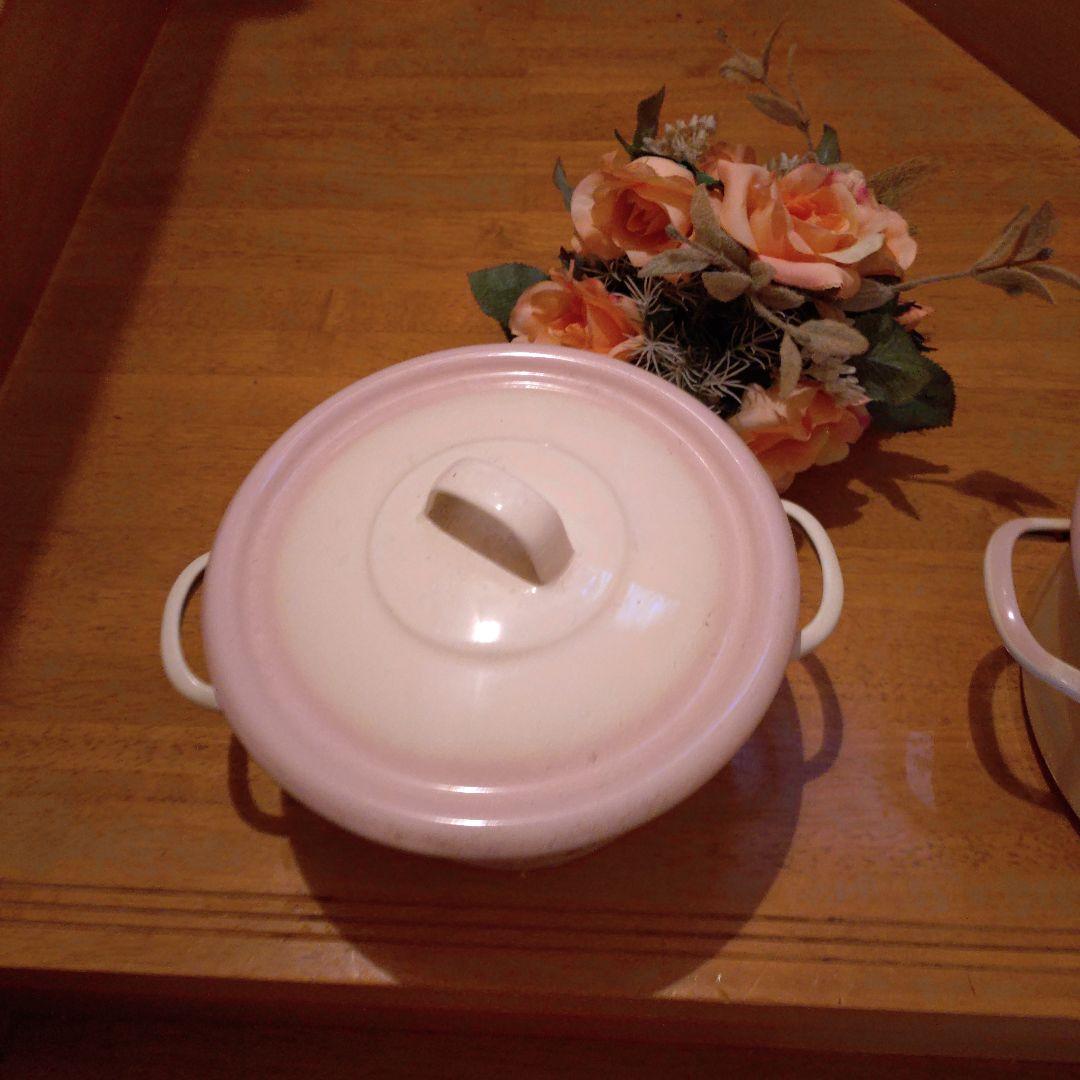 イマン◆ダイアナローズ◆ホーローミルクパン▶深型①／数量1