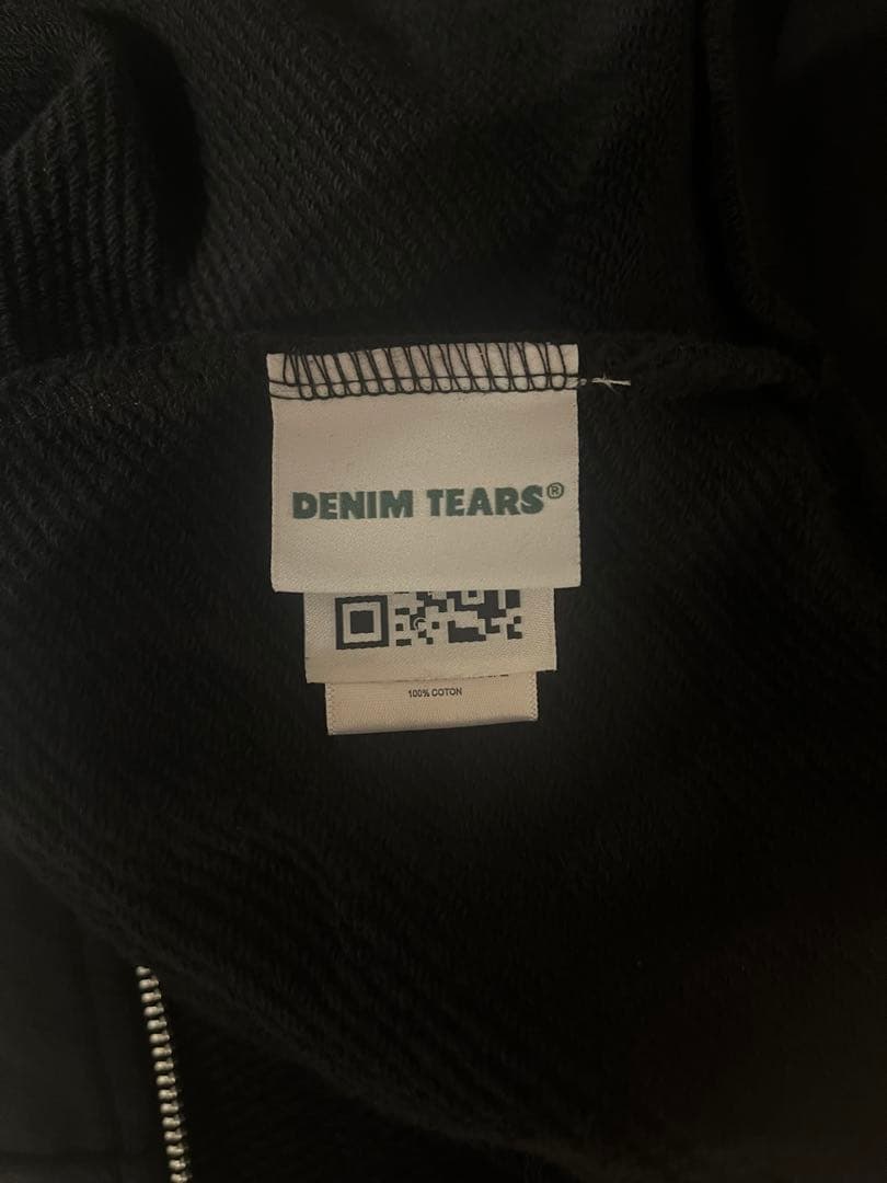 トップス DENIME TEARS COTTON WREATH ZIP HOODIE M