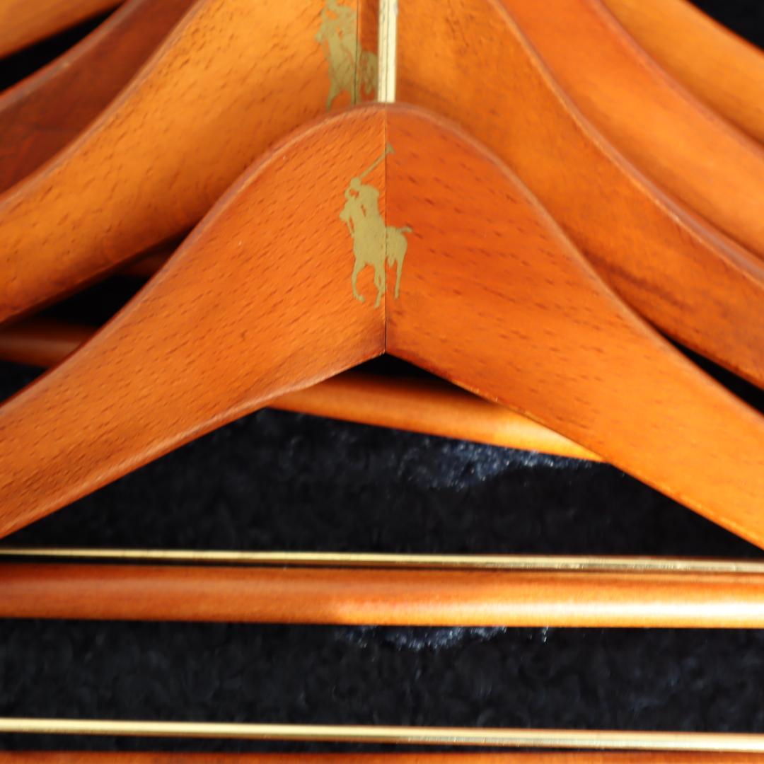 ポロラルフローレン 木製ハンガー　7本セット