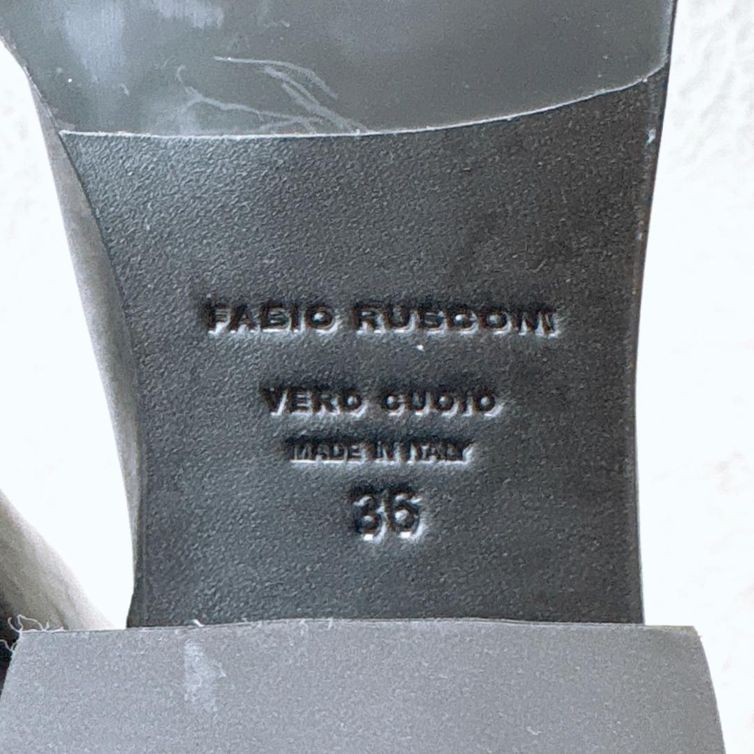 ほぼ未使用【極美品】ファビオルスコーニ ロングブーツ 本革 セミルーズ 黒 36