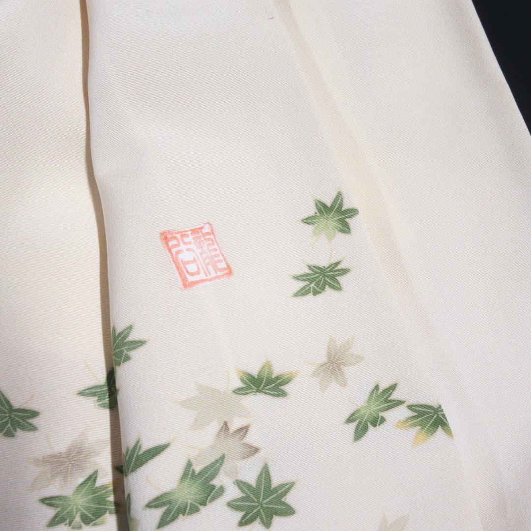 十日町友禅訪問着 正絹 龍谷落款 中古 丈164cm HO-03