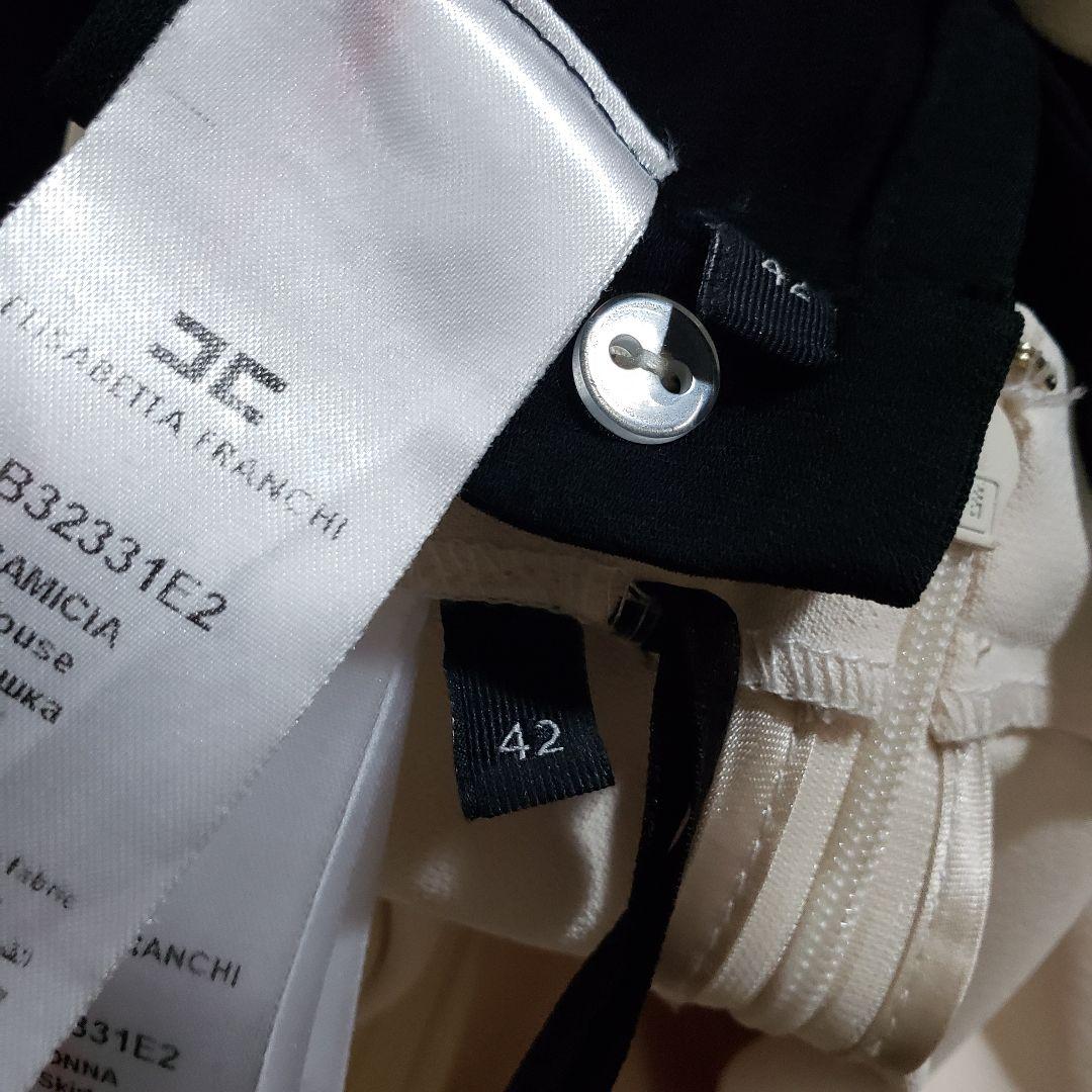 エリザベッタフランキ　ワンピース　シュミーズドレス　スカーフ　ボウタイ