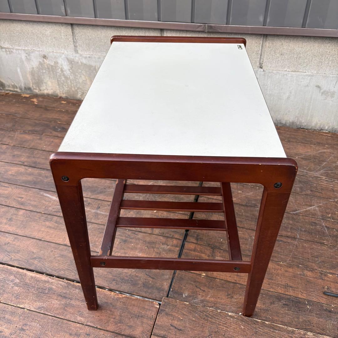 C1 オールドカリモク カリモク家具 木製 サイドテーブル コーヒーテーブル