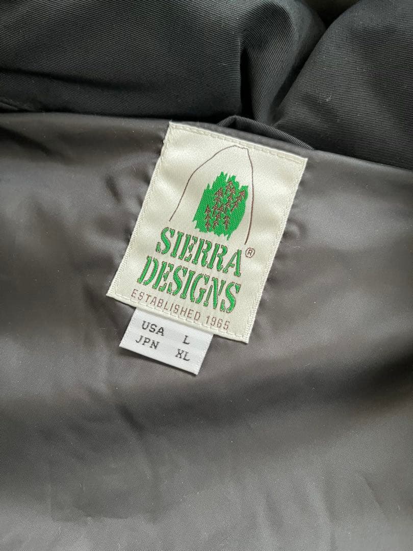 SIEERA DESIGNS ブラック ダウンジャケット シエラデザイン XL