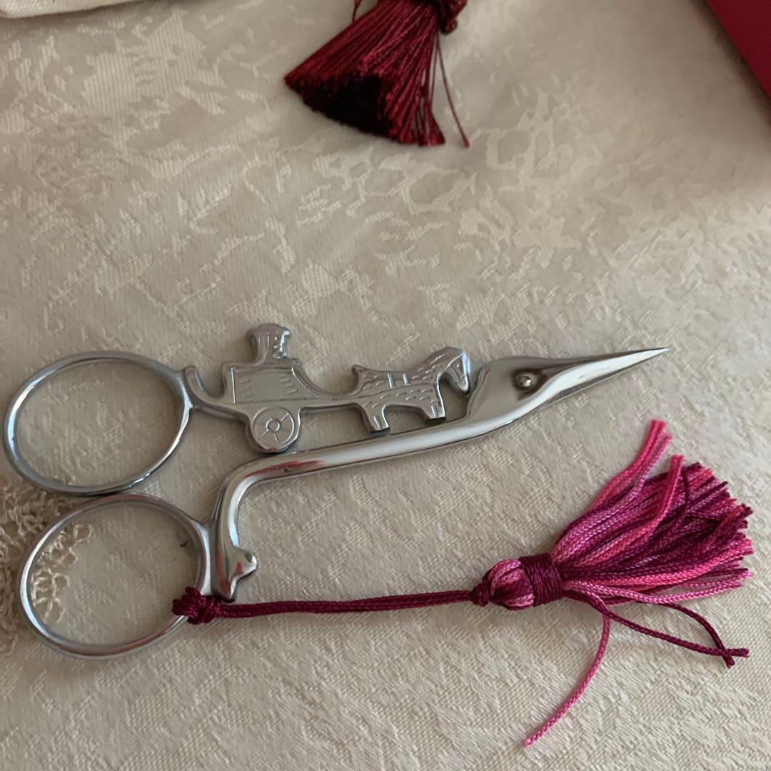 【レア】幻のはさみ★フランス手芸ブランドSAJOUの荷馬車の鋏とポーチ