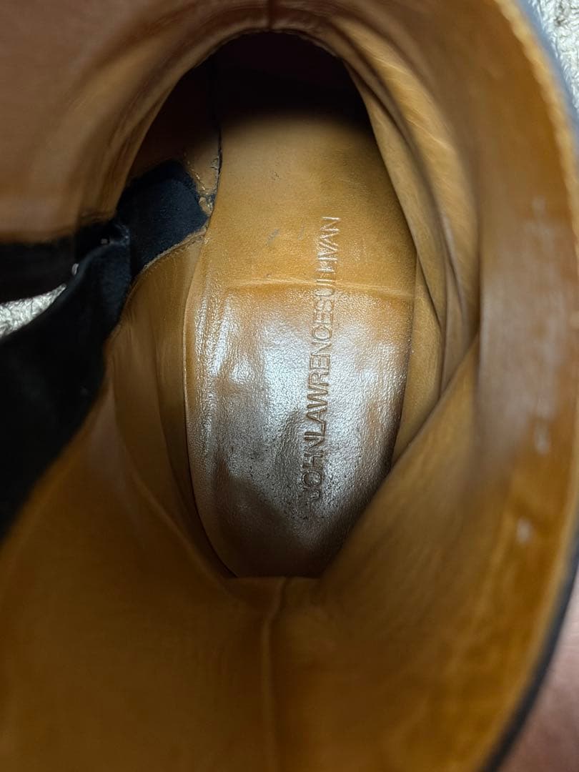 JOHN LAWRENCE SULLIVAN スクエアトゥブーツ リザード