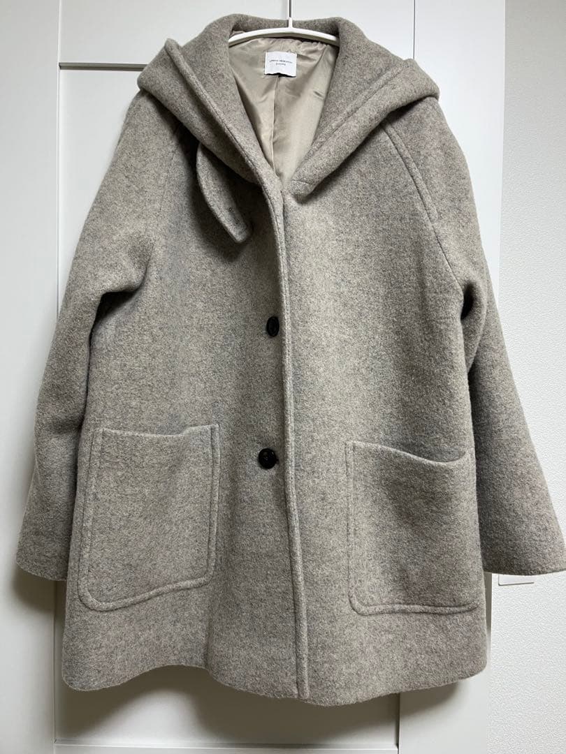 y*n様 アーバンリサーチドアーズ　 エアリーウールフードコート　杢GREGE