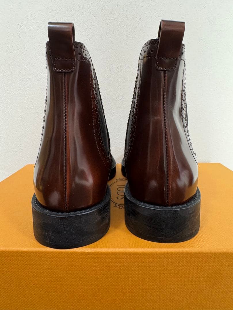 ち*ち様 新品！tod's トッズ　ショートブーツ　38 サイドゴアブーツ