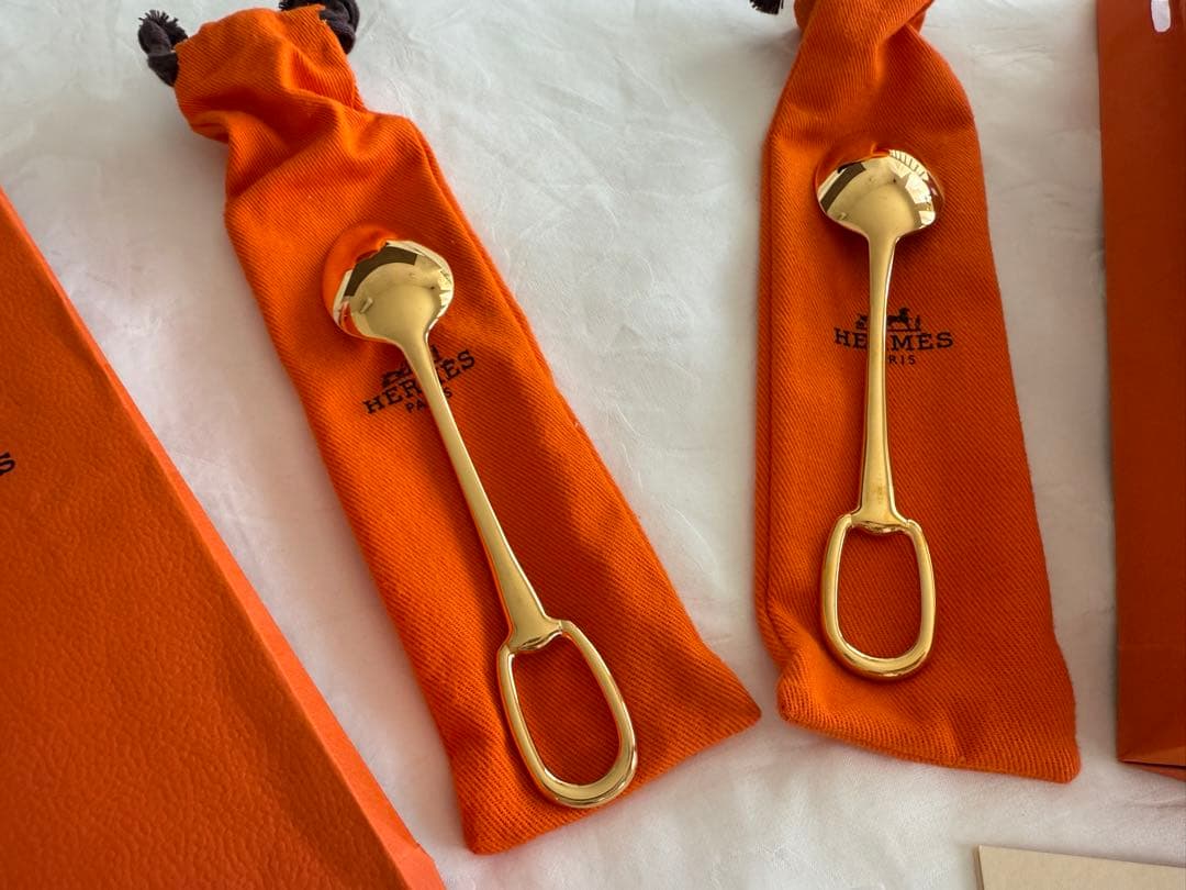 新品未使用ゴールドデザートスプーン 〈グラン・アトラージュ〉2本セット本物保証