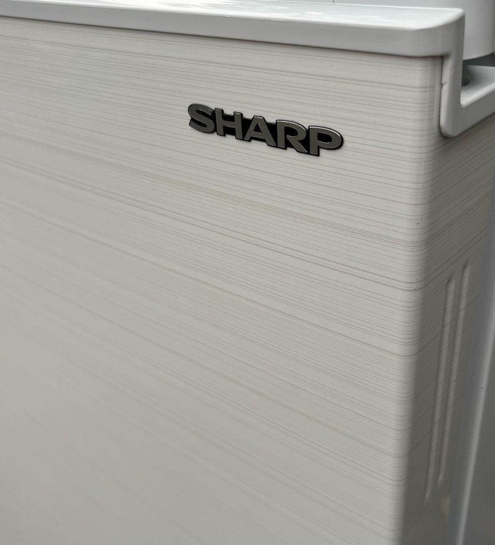 シャープ冷凍冷蔵庫152L付け替えどっちもドア横縞模様自動霜取り機能付き21年製