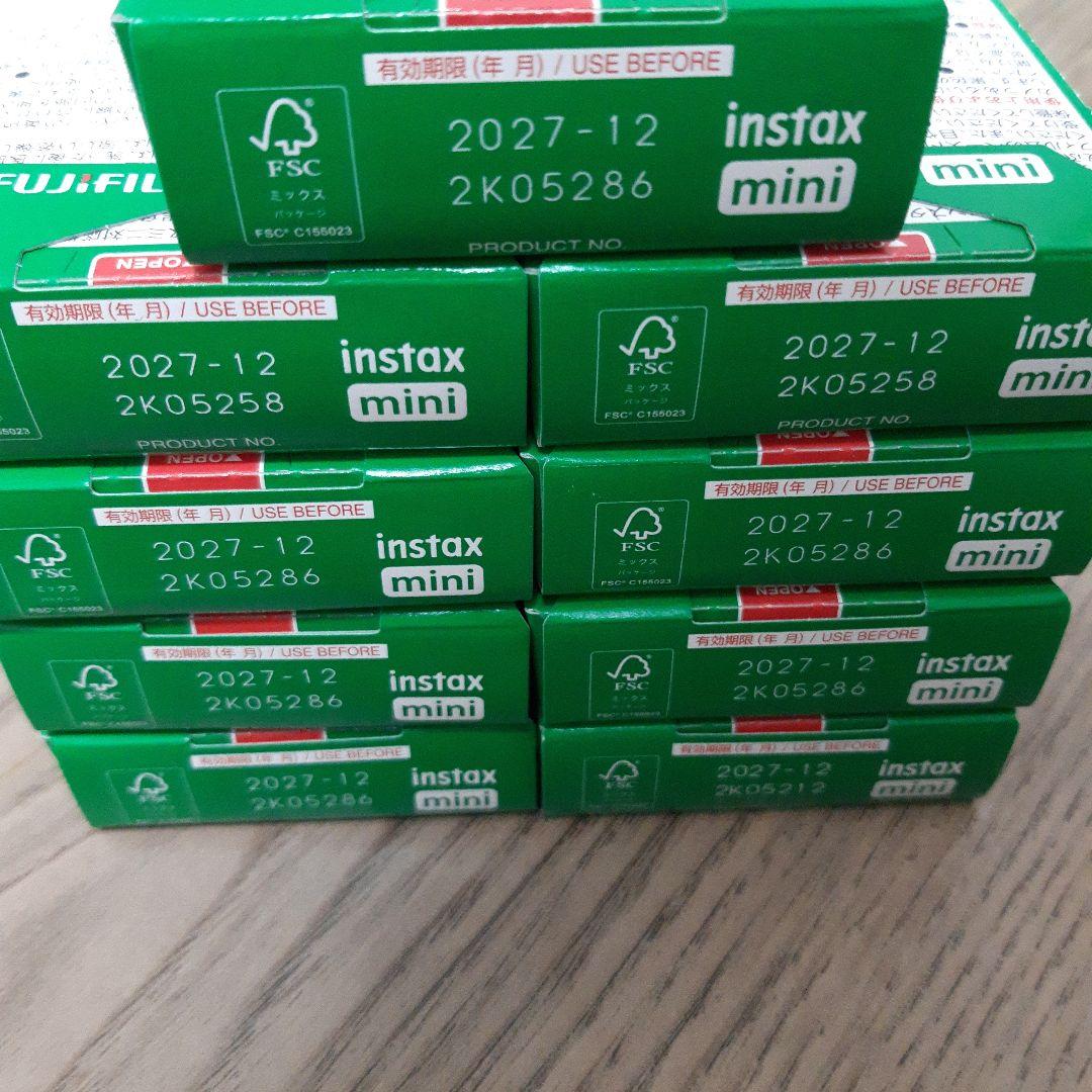 FUJIFILM instax mini チェキフィルム 10枚入9 個セット