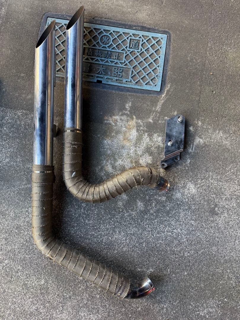 ハーレー ソフテイル ドラッグパイプマフラー