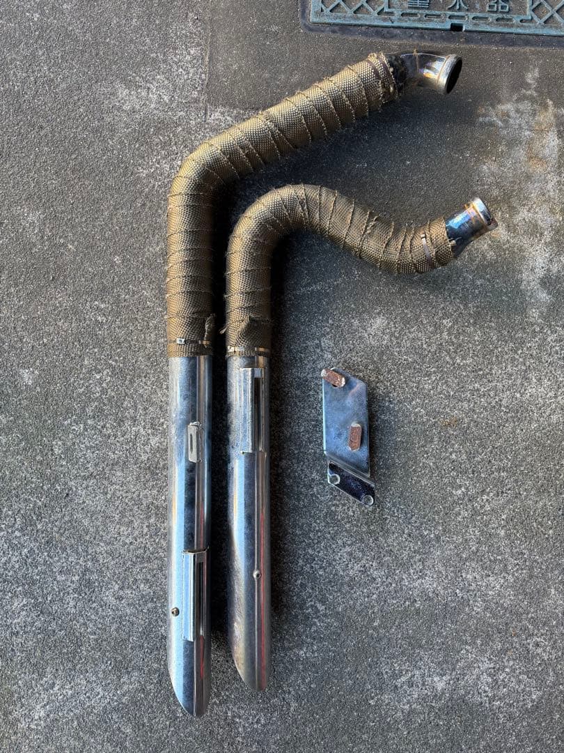 ハーレー ソフテイル ドラッグパイプマフラー