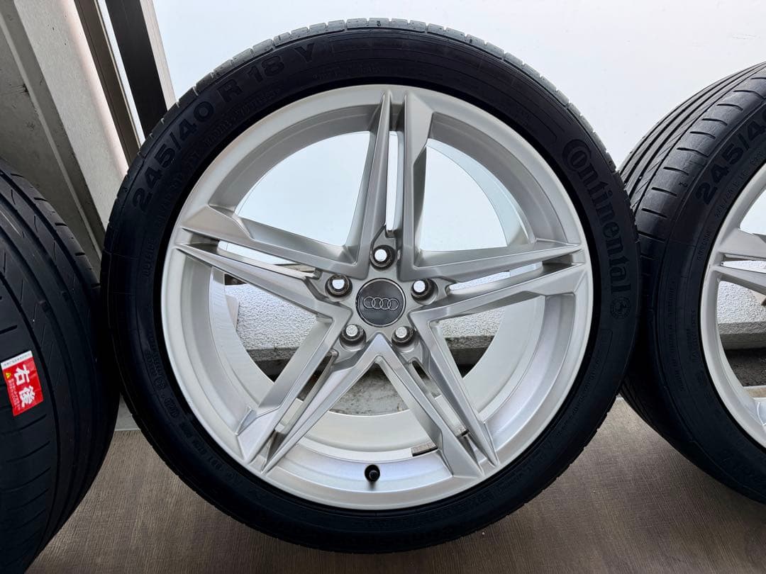 Audi アウディ A5純正18インチ タイヤ&ホイールセット