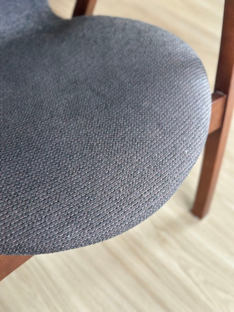 【天童木工】アントラー アームチェア ダイニングチェア　チーク×ダークグレー