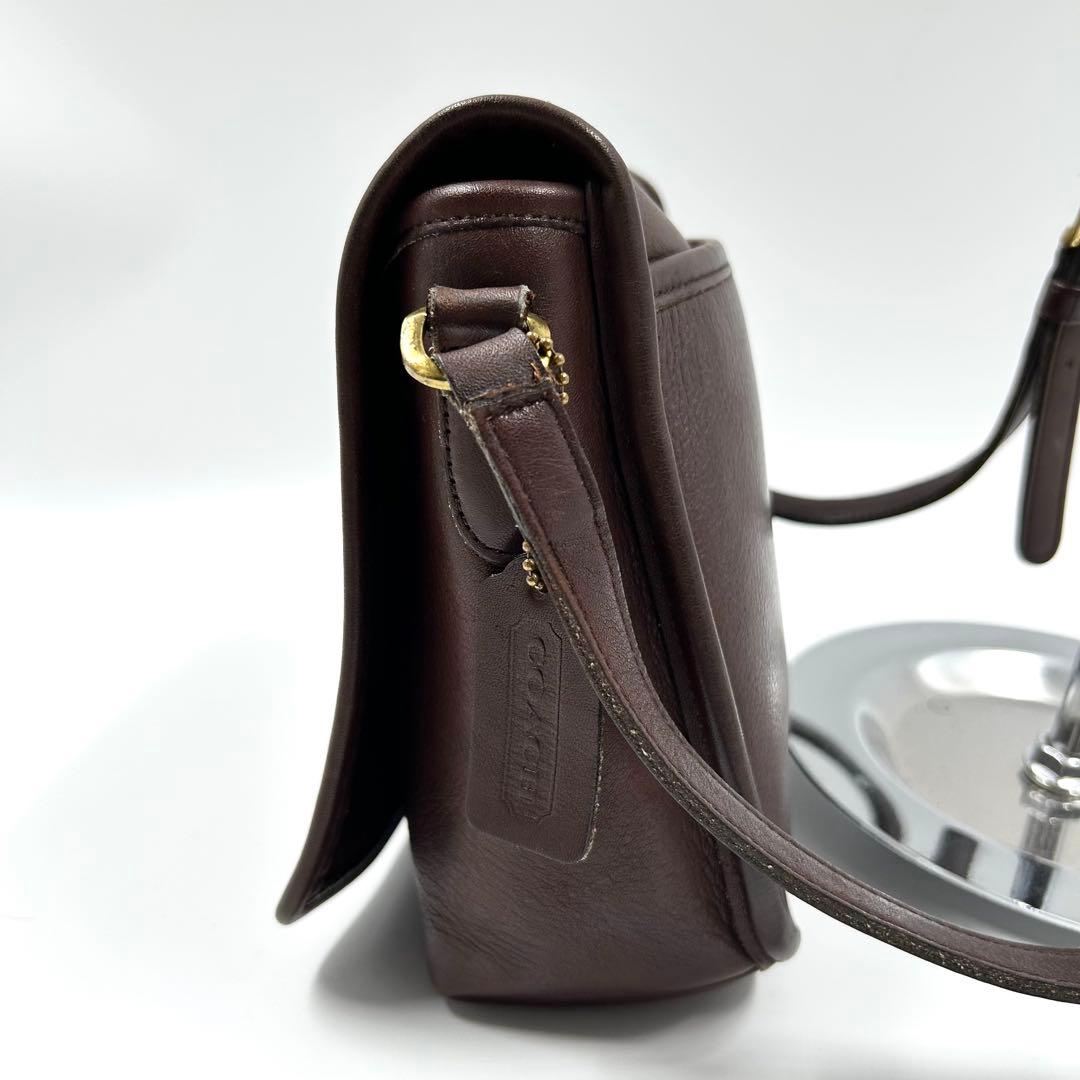 美品 オールドコーチ フラップ ターンロック ショルダーバッグ クロスボディ