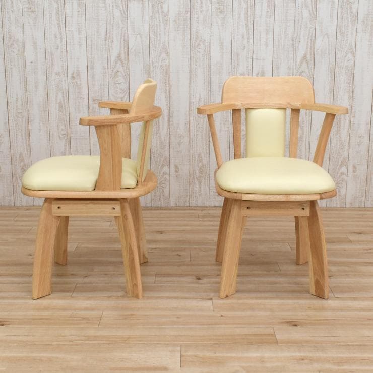 TR DC SC　4脚　アームチェア　回転式　ナチュラル