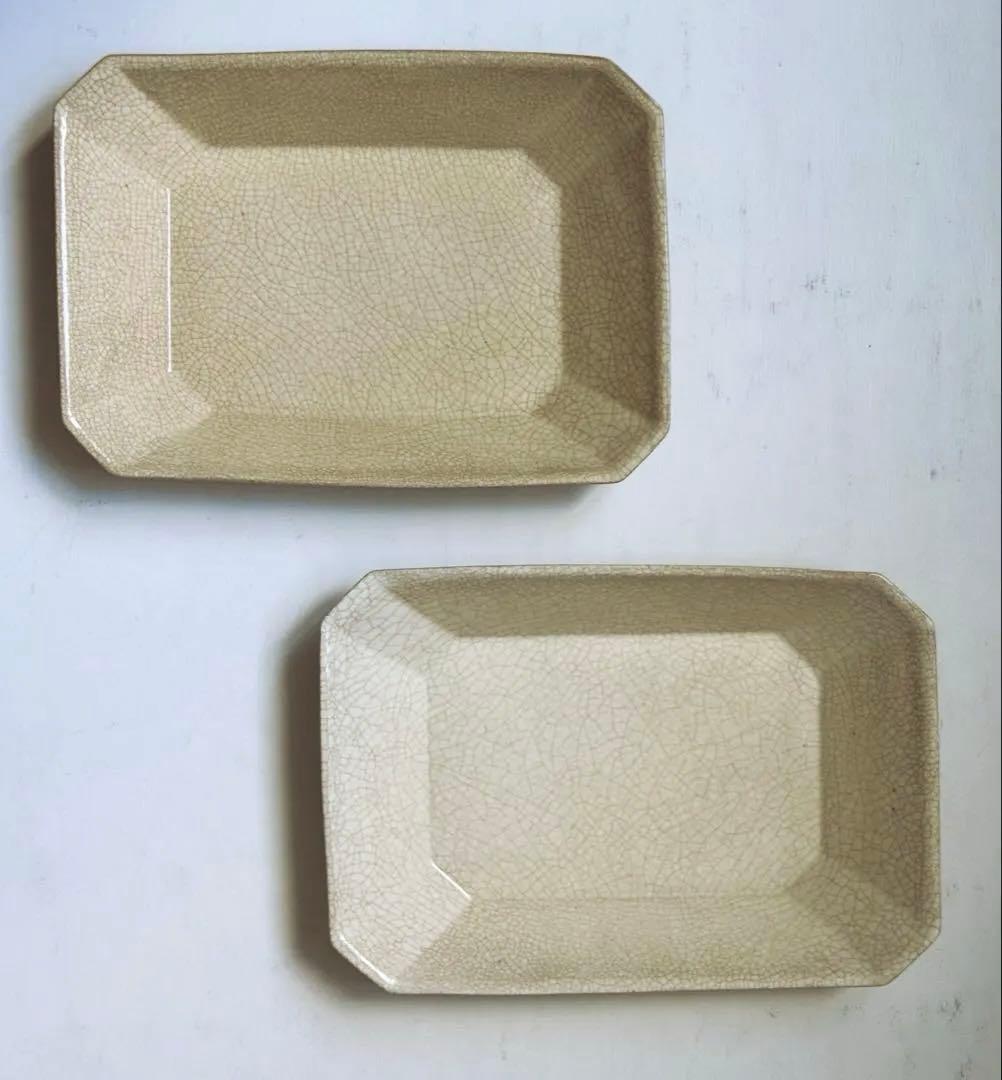 棚橋祐介　八角長鉢　角皿2枚セット