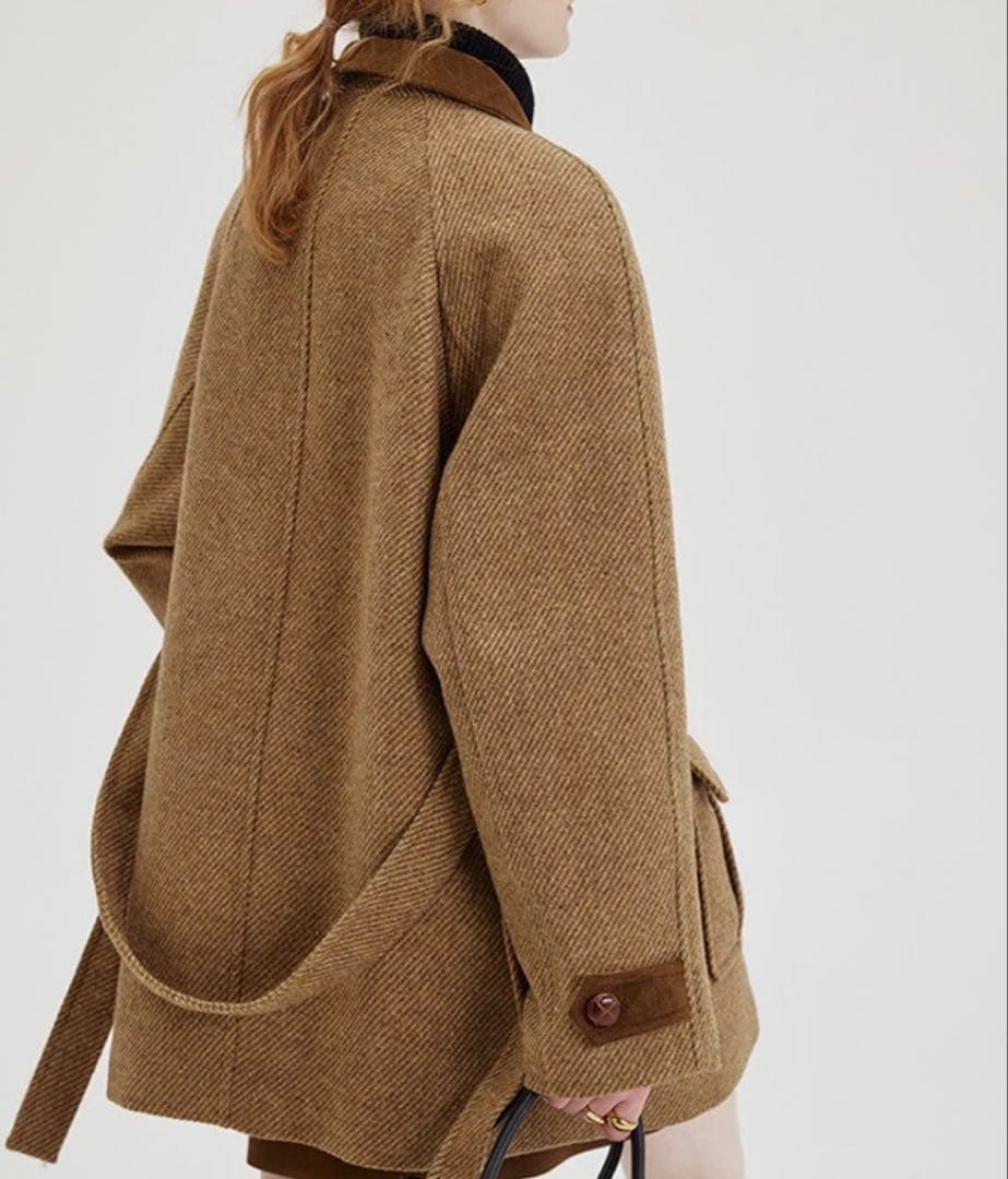 Fano Studios ブラウンツイードコート XS-S