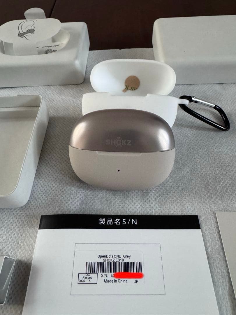 値下【新品】Shokz OpenDots ONE イヤーカフ型ワイヤレスイヤホン