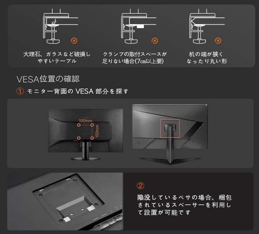 NB ERGONOMIC【RGBライト付き】大型モニターアーム