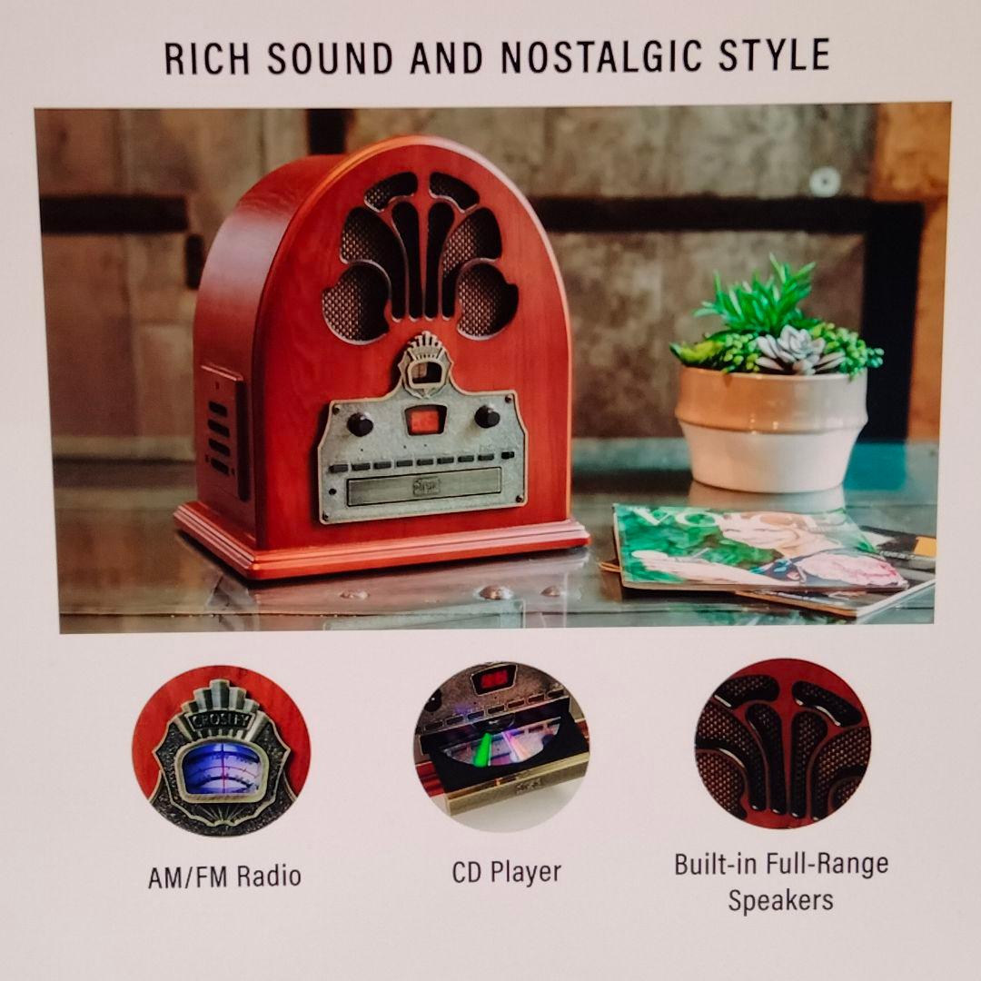 Crosley Cathedralラジオ CDプレーヤー