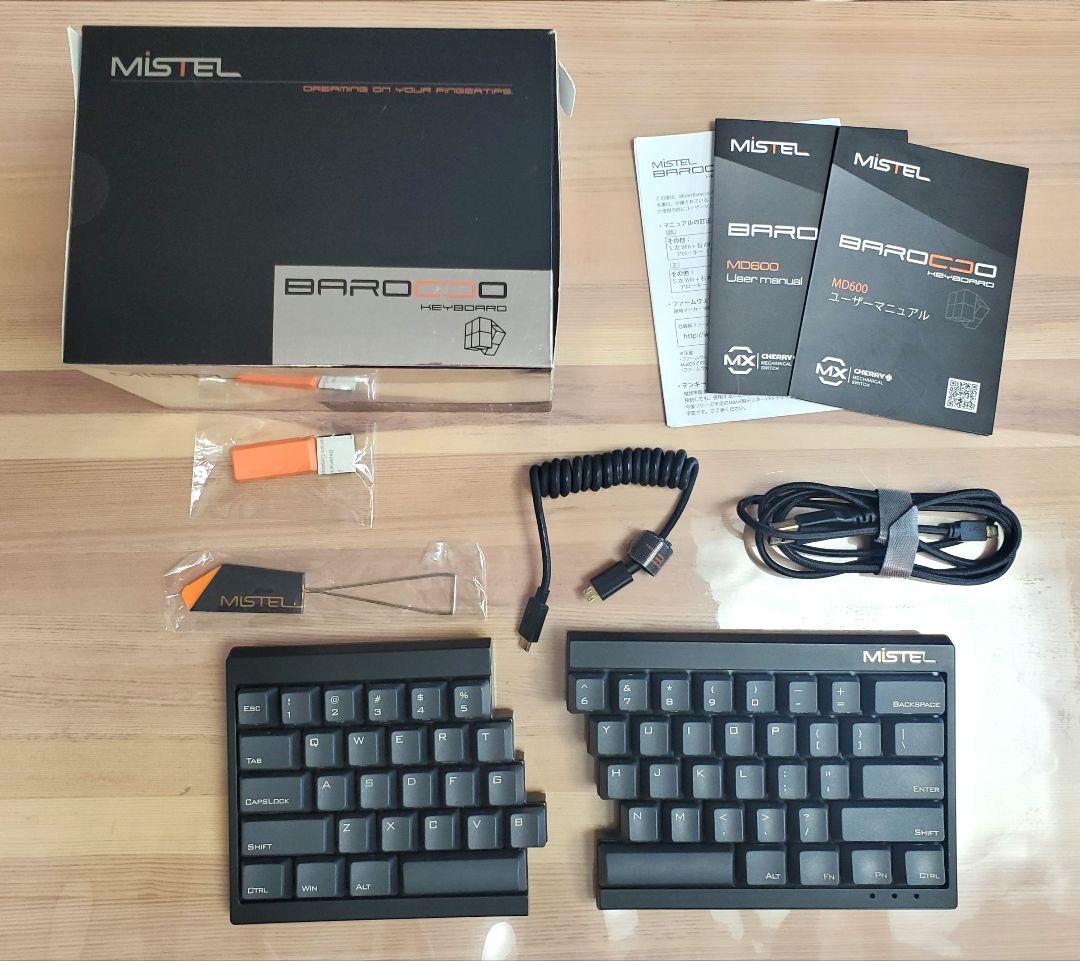 MiSTEL BAROCCO MD600 分離式メカニカルキーボード英語配列