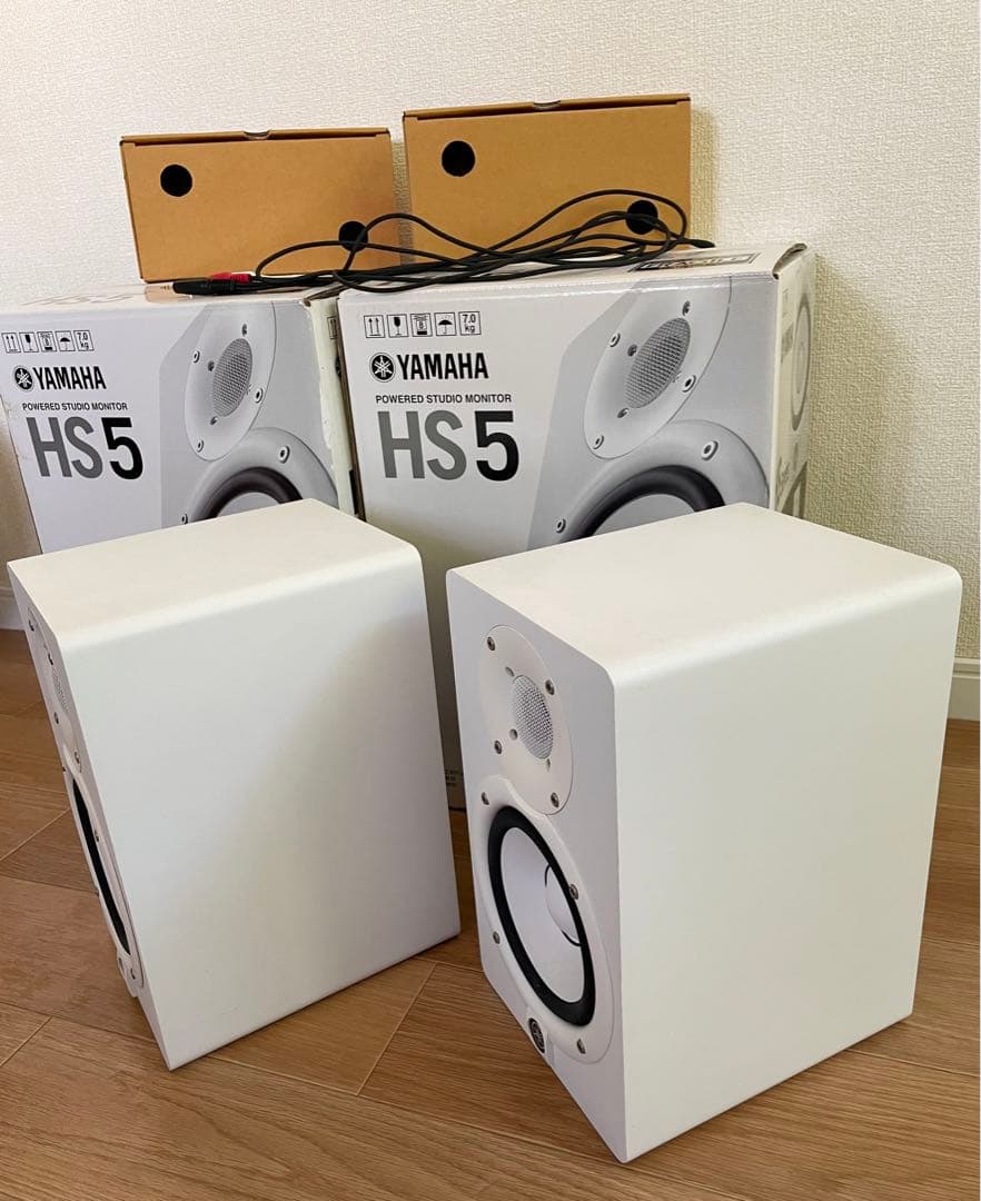 YAMAHA HS5 W ペア 2つセット 箱・梱包材付き