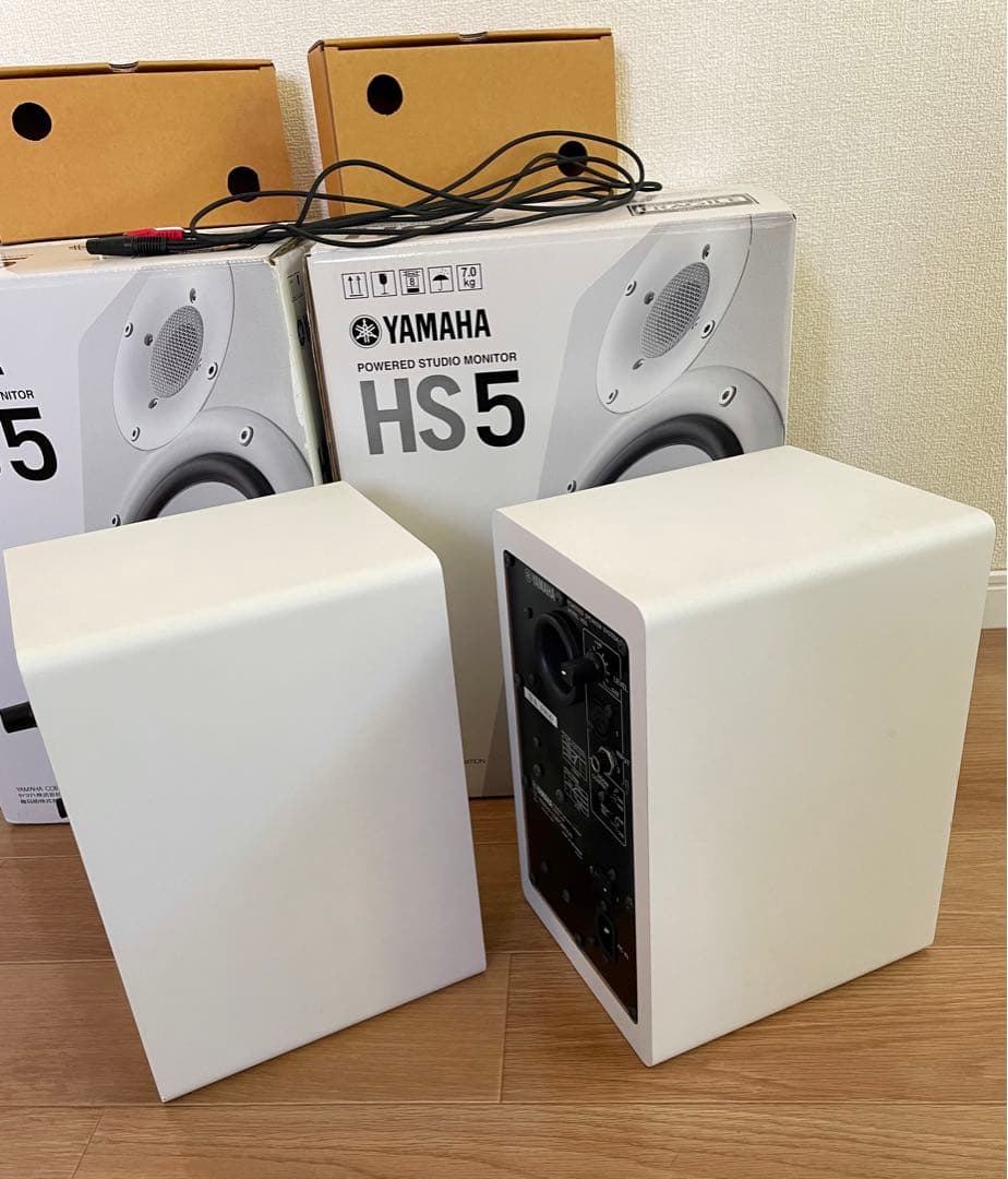 YAMAHA HS5 W ペア 2つセット 箱・梱包材付き