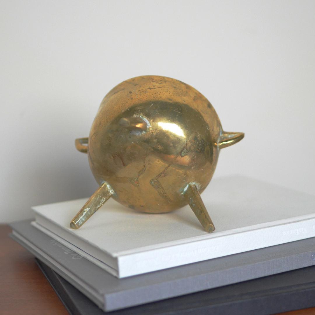 北欧ヴィンテージ 真鍮の小物入れ　プランターケース