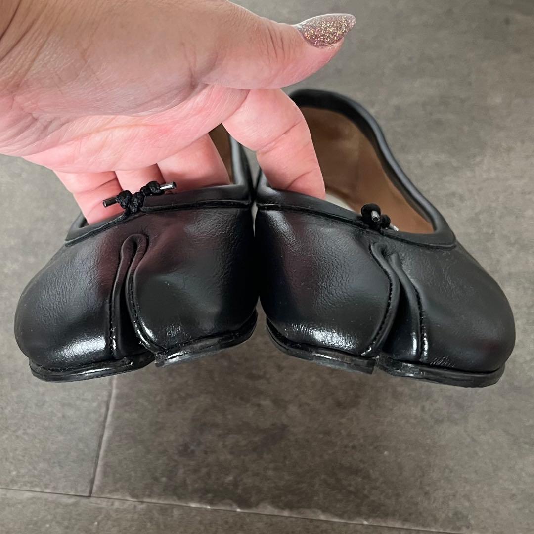 【美品】マルジェラ足袋バレエシューズ ブラック　37