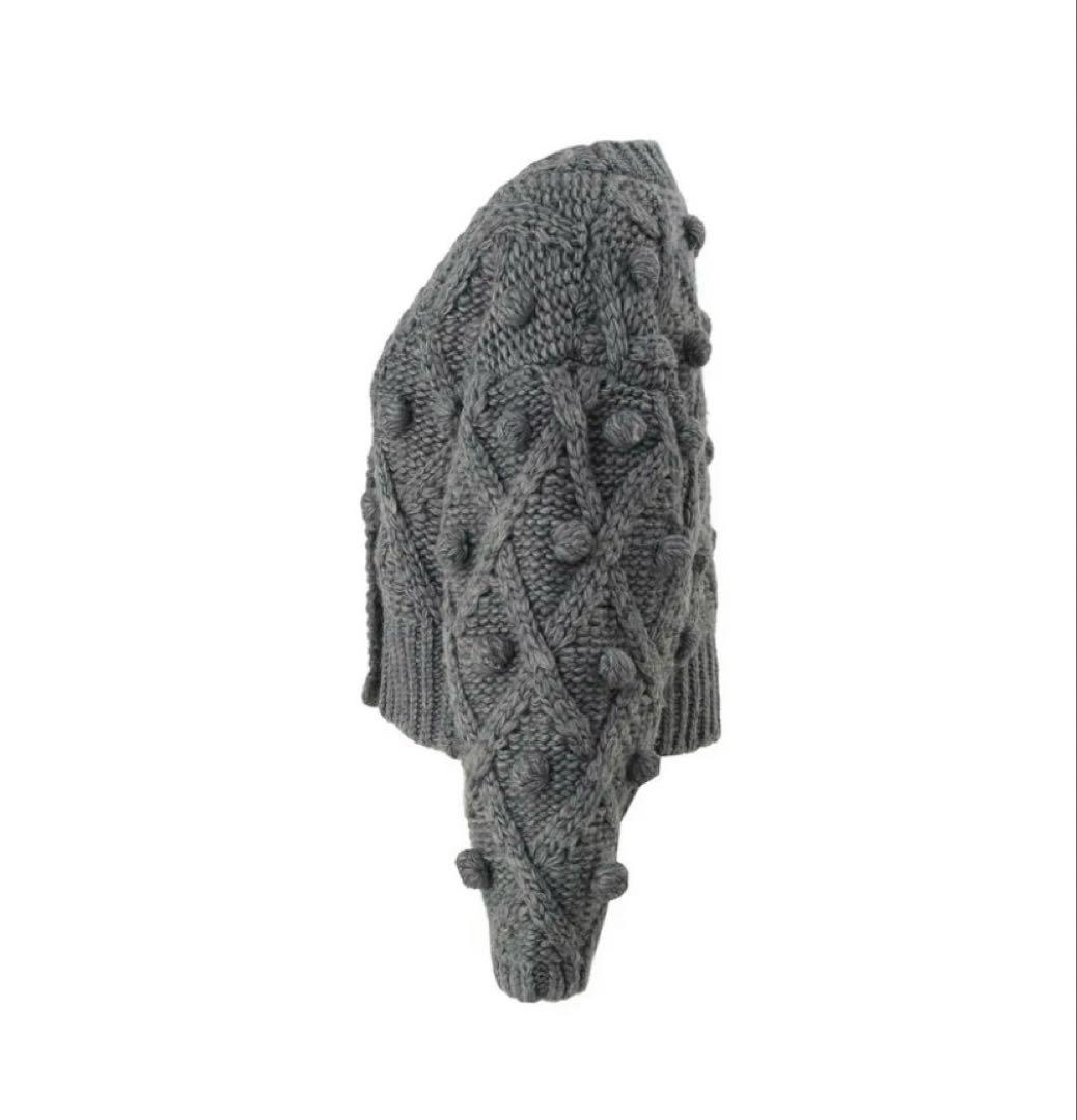 シーニュ cygne 手編みポンポンカーディガン Florent