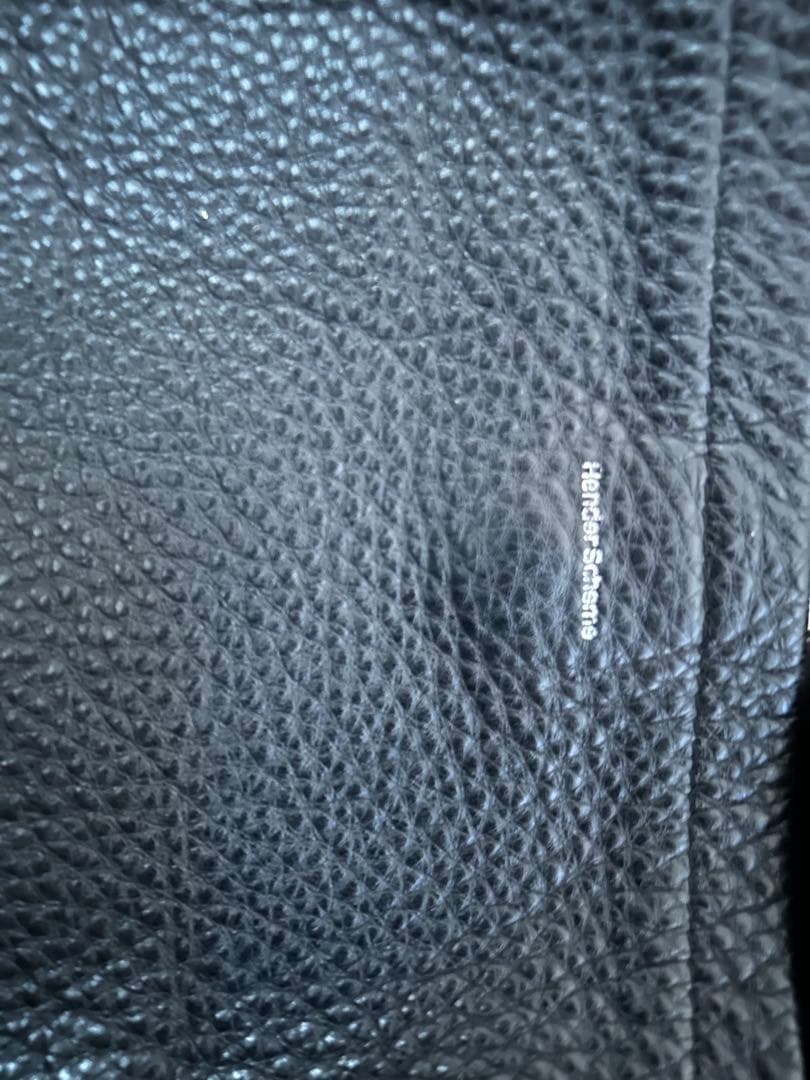 Hender Scheme 黒 レザー ショルダーバッグ